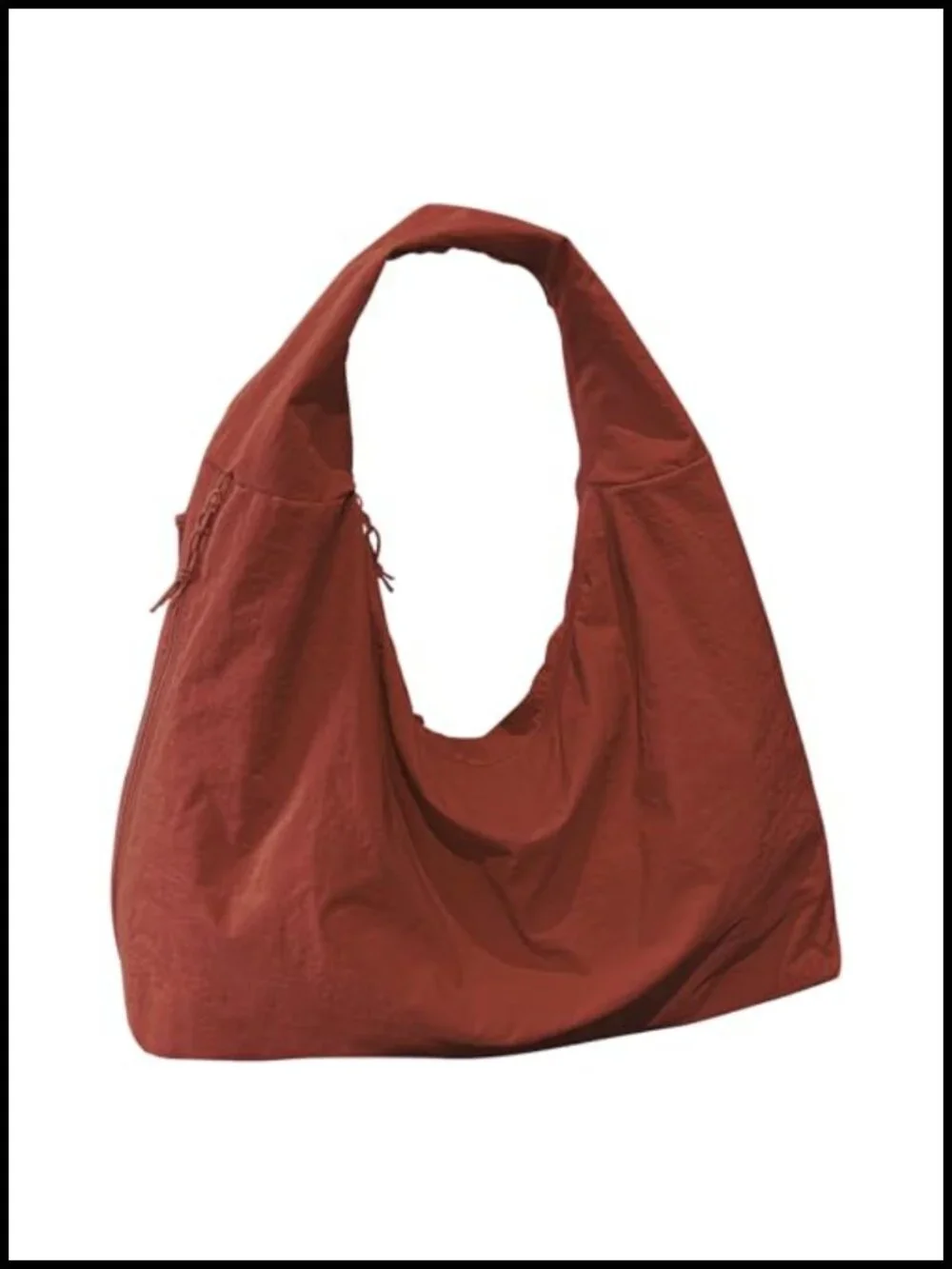 Large Slouchy Nylon Hobo Tote Shoulder Bag Travel Gym Work